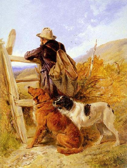 Richard ansdell,R.A. The Gamekeeper oil painting image